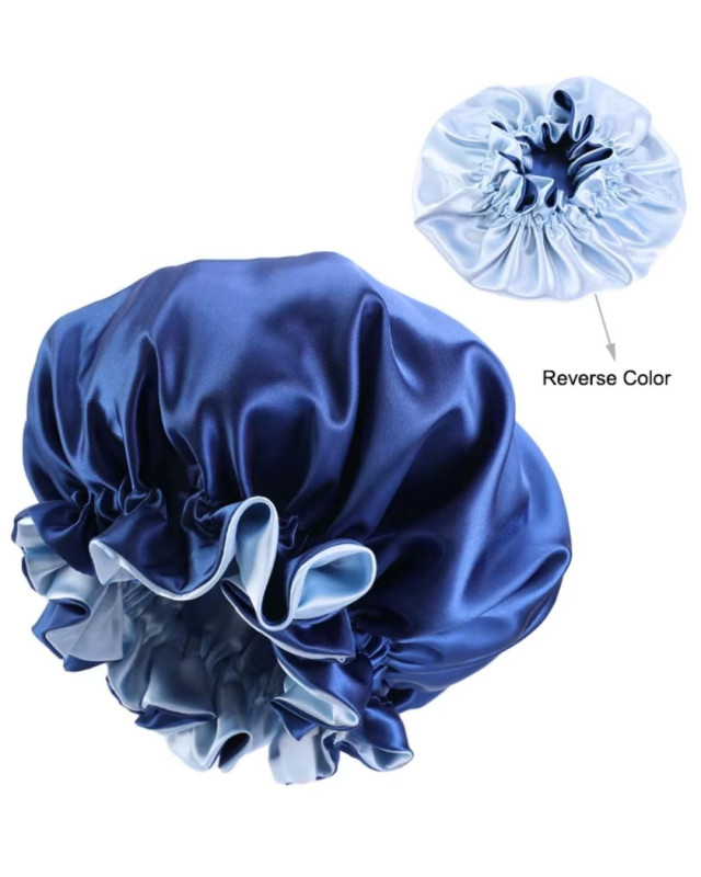 Blue Reversible Large Bonnet